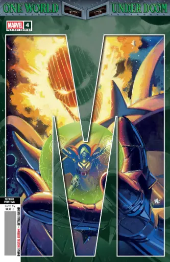 [APR257364] One World Under Doom #4 of 9 (2nd Printing Ben Harvey Variant)