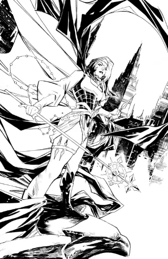 Marian Heretic #2 (Cover G Ken Lashley Unlimited B&W Virgin Variant)
