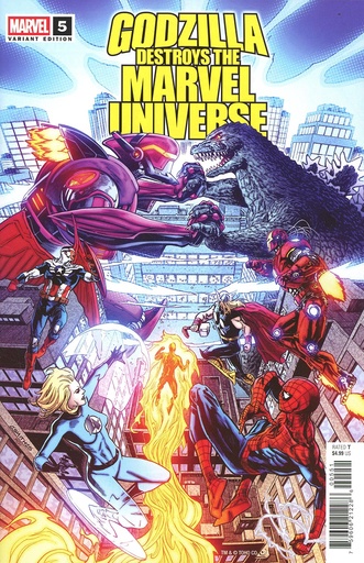[SEP250975] Godzilla Destroys the Marvel Universe #5 (Cory Smith Variant)