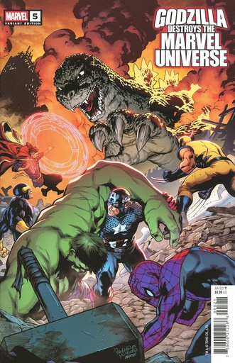 [SEP250971] Godzilla Destroys the Marvel Universe #5 (Carlo Pagulayan Fan Favorite Variant)