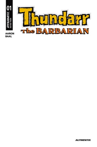 [NOV251068] Thundarr the Barbarian #1 (Cover G Blank Authentix Variant)