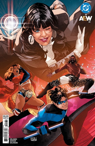[DEC250588] DC x AEW #1 of 2 (Cover C Edwin Galmon Card Stock Variant)