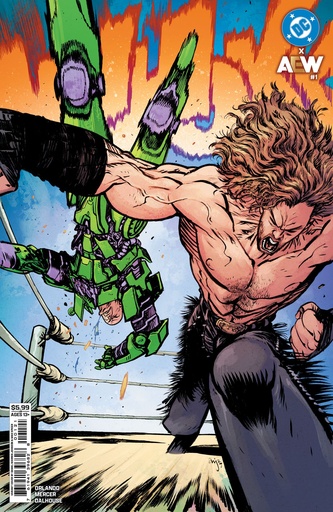 [DEC250587] DC x AEW #1 of 2 (Cover B Daniel Warren Johnson Card Stock Variant)