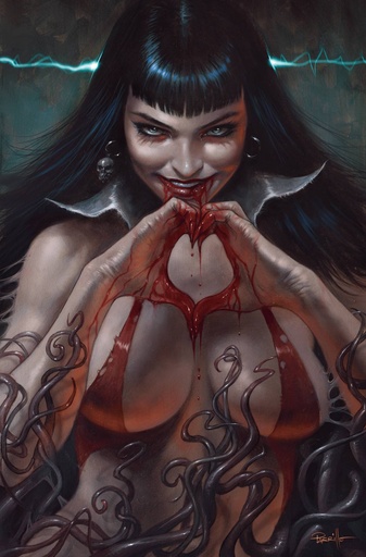 [JUN250220] Vampirella #6 (Cover F Lucio Parrillo Virgin Metal Premium Variant)