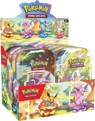 [POK1010388101A] Pokémon - Scarlet & Violet 8.5: Prismatic Evolutions - Mini Tin Display (8 Tins)