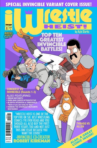 [NOV255271] Wrestle Heist #4 of 5 (Cover B Kyle Starks Invincible Team-Up Variant)