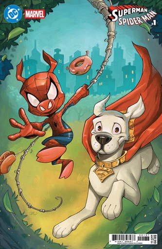 DC/Marvel: Superman/Spider-Man #1 (Cover W Chrissie Zullo Krypto & Spider-Ham Card Stock Variant)