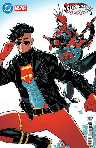 DC/Marvel: Superman/Spider-Man #1 (Cover U Jeff Spokes 90s Superboy & Spider-Punk Card Stock Variant)