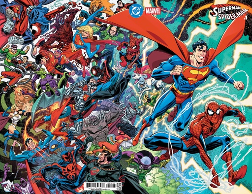 DC/Marvel: Superman/Spider-Man #1 (Cover O Scott Koblish Supermans & Spider-Mans Wraparound Card Stock Variant)