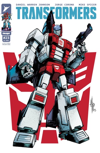 [DEC255072] Transformers #23 (2nd Prnting Cover B Jason Howard Autobot Variant)