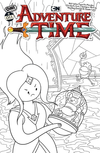 [JAN261134] Adventure Time #11 (1:20 Nick Winn B&W Variant)