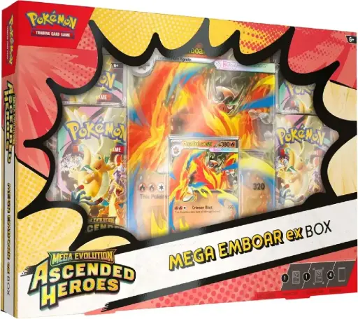 [POK1010313128] Pokémon - Mega Evolution 2.5: Ascended Heroes Mega Emboar ex Box