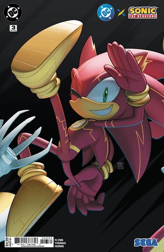 [JAN265148] DC x Sonic the Hedgehog #3 of 5 (2nd Printing Deegeemin Flash Connecting Card Stock Variant)