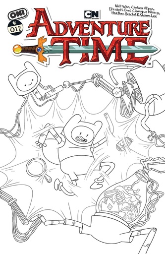 [FEB261126] Adventure Time #12 (1:20 Nick Winn B&W Variant)