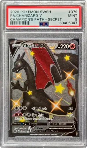 [PSA63405347] PSA9 Charizard V 079/073 - Secret Rare (2020 Pokémon - Sword & Shield 3.5: Champion's Path #63405347)