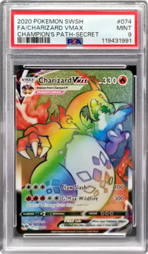 [PSA119431991] PSA9 Charizard VMAX 074/073 - Secret Rare (2020 Pokémon - Sword & Shield 3.5: Champion's Path #119431991)