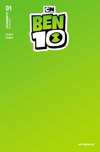 [FEB265062] Ben 10 #1 (Cover R Green Blank Authentix Variant)