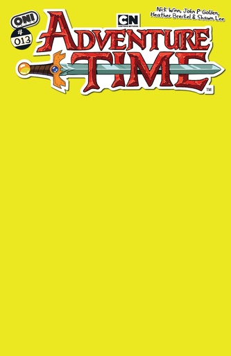 [MAR261162] Adventure Time #13 (Cover C Magic Man Yellow Blank Sketch Variant)