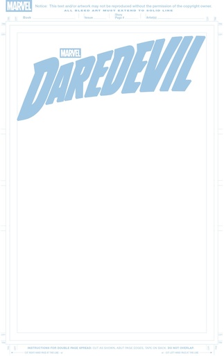 [DEC250069] Daredevil #1 (Blue Line Blank Variant)