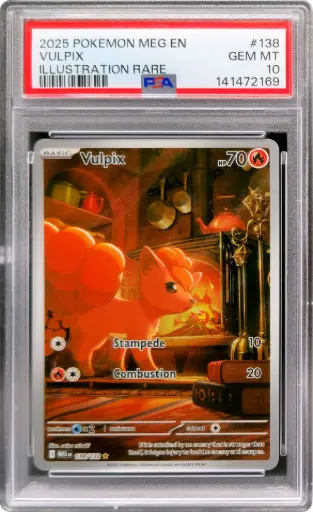 [PSA141472169] PSA10 Vulpix 138/132 - Illustration Rare (2025 Pokémon - Mega Evolution #141472169)