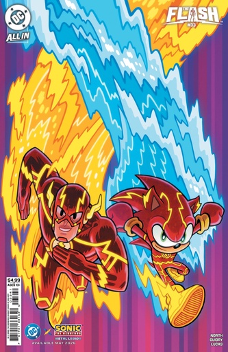 [MAR260437] The Flash #33 (Cover D Dan Hipp DC x Sonic The Hedgehog Card Stock Variant)