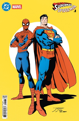 [FEB265198] DC/Marvel: Superman/Spider-Man #1 (2nd Printing Cover B Jorge Jimenez Homage Card Stock Variant)