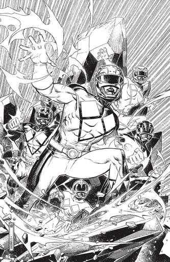 [FEB265014] Mighty Morphin Power Rangers #1 (1:50 Jim Cheung B&W Virgin Variant)