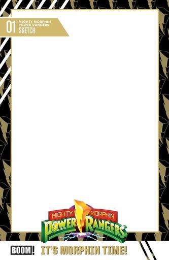 [FEB265009] Mighty Morphin Power Rangers #1 (Cover D Trading Card Blank Variant)
