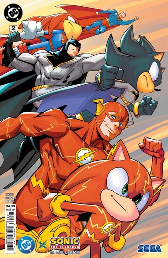 [APR260369] DC x Sonic the Hedgehog: Metal Legion #2 of 5 (Cover C Daniele Di Nicuolo Card Stock Variant)