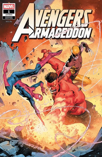 [MAR260052] Avengers: Armageddon #1 (1:25 Jerome Opena Polybag Variant w/ MTG Card)