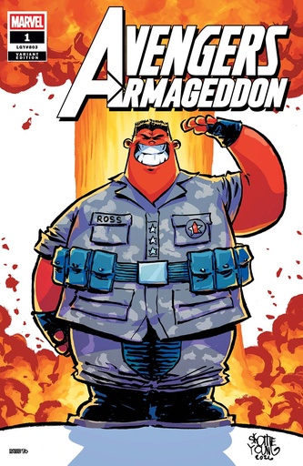 [MAR260050] Avengers: Armageddon #1 (Skottie Young Polybag Variant w/ MTG Card)