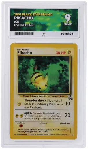 [ACE1046322] ACE9 Pikachu #27 - DVD Release (2000 Pokémon - Wizards of the Coast Promos #1046322)