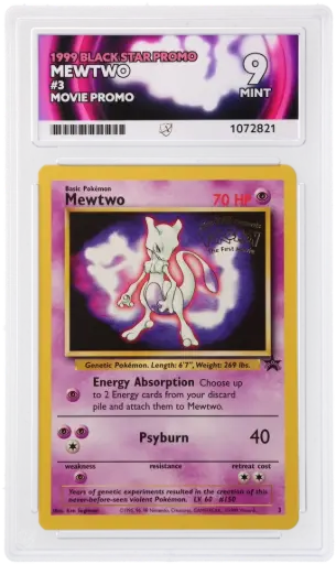 [ACE1072821] ACE9 Mewtwo #3 - Movie Promo (1999 Pokémon - Wizards of the Coast Promos #1072821)