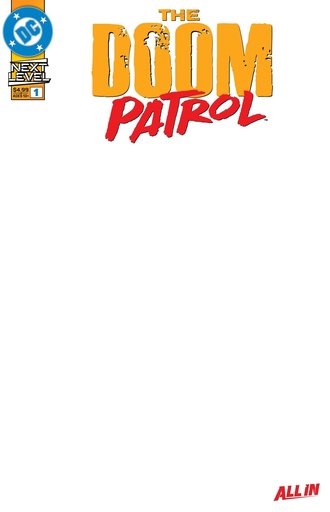 [JUL260506] Doom Patrol #1 (Cover E Blank Card Stock Variant)