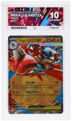 [ACE1148139] ACE10 Mega Lucario ex 077/132 - Holo (2025 Pokémon - Mega Evolution #1148139)