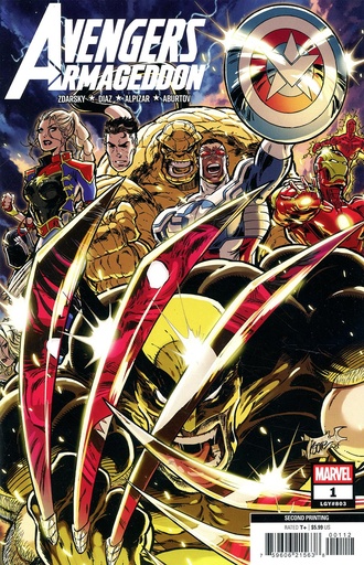 [APR265146] Avengers: Armageddon #1 (2nd Printing Kaare Andrews Polybag Variant w/ MTG Card)