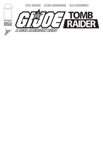 [AUG260622] GI Joe: A Real American Hero/Tomb Raider #1 of 5 (Cover G Blank Sketch Variant)