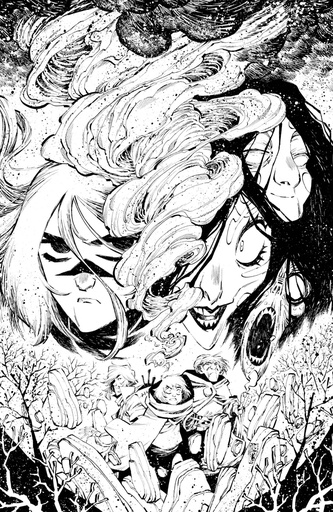 [MAR210944] Last Witch #5 (1:25 Jorge Corona B&W Virgin Variant)