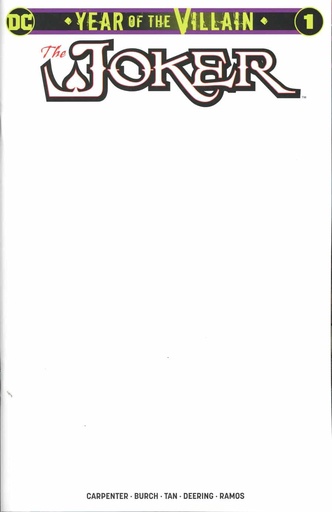[JUL198624] Joker: Year Of The Villain #1 (Blank Variant)