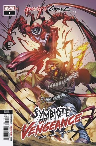 [JUL199165] Absolute Carnage: Symbiote Of Vengeance #1 (2nd Printing)