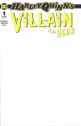 [OCT190467] Harley Quinn: Villain Of The Year #1 (Blank Variant Edition)