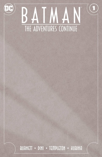 [MAR200487] Batman: The Adventures Continue #1 of 6 (Blank Variant)