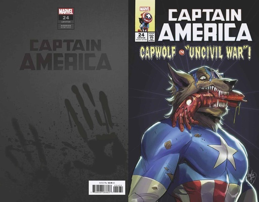 [AUG200699] Captain America #24 (Andolfo Cap Wolf Horror Variant)