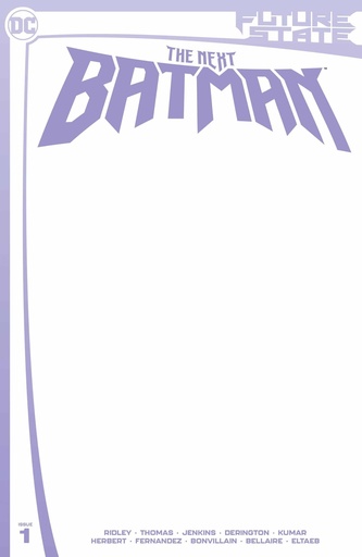 [SEP208510] Future State: The Next Batman #1 (Blank Variant)