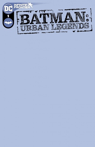 [NOV208324] Batman: Urban Legends #1 (Blank Variant)