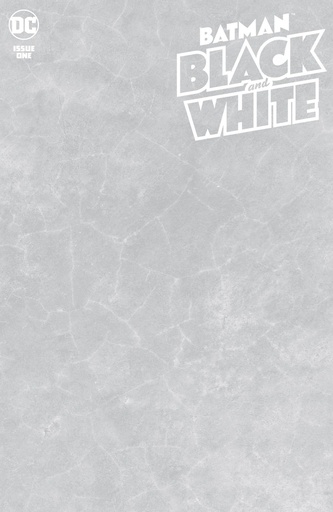 Batman: Black and White #1 of 6 (Blank Variant)